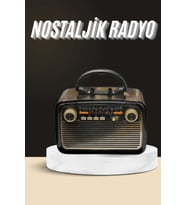 Nostaljik Radyo Bağlantılı Müzik Kutusu Ahşap