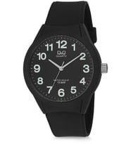 Q&Q VR28J004Y SİYAH SİLİKON KORDON RAKAMLI ERKEK KOL SAATİ