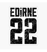 22 EDİRNE Sticker Yapıştırma Oto Etiket 17cm