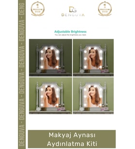 #MakyajLambası 10 Adet G5 Modern Küresel Ampul Dimmer Dokunmatik 12V Şık Makyaj Aynası Aydınlatma Ki