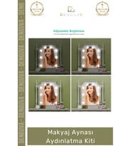 #MakyajLambası 10 Adet G5 Modern Küresel Ampul Dimmer Dokunmatik 12V Şık Makyaj Aynası Aydınlatma Ki