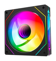 BUBALUS B-7PRO ARGB -120B 120*120*25MM Double Ring Aynalı Argb Siyah Kasa Fanı