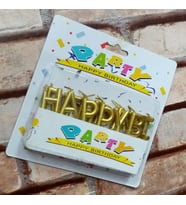 VIP KALİTE PARLAK METALİK GOLD HAPPY BIRTHDAY PASTA MUMU GOLD DOĞUM GÜNÜ MUMU GOLD HAPPY BIRTHDAY CANDLE