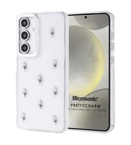 Microsonic Samsung Galaxy S24 FE Kılıf PrettyCharm Tulip (Yeşil)