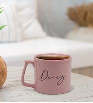 BK Gift Kişiye Özel İsimli Pastel Pembe Middle Kupa Bardak, Arkadaşa Hediye, Ev Hediyesi, Doğum Günü Hediyesi, Ofis Hediyesi-11