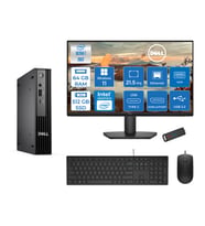Dell Pc Pro Mıcro QCM1250 Intel® Ultra 7 265T 64GB Ddr5 512GB SSD Intel® GRAPHICS21.5 Dell Monitör Fhd  WIN11PRO Mini Masaüstü Bilgisayar BTO10721P22+ZETTAUSBBELLEK