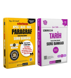 Pegem KPSS Ezberbozan Paragraf ve Tarih Soru Bankası Seti 2 Kitap