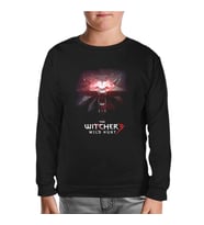 The Witcher 3 - Wild Hunt Siyah Çocuk Sweatshirt