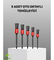 5 Parça Detay Temizlik Fırçası Seti Jant Motor Halandırma İç Dış Temizlik