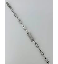 Rodyum Zirkon Taşlı Pirinç Bileklikler 17+2 Cm - Kbl0372