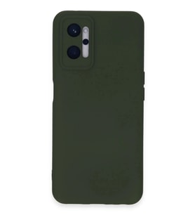 Durukar® Realme 9i 4G Kılıf Nano içi Kadife Silikon - Koyu Yeşil