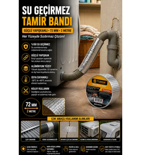 3 Lü Set Çok Amaçlı Tamir Bandı Su Kaçak Önleyici Yapışkanlı