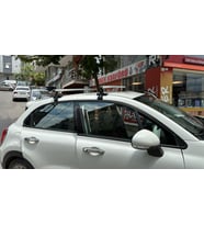 Fiat 500L Alüminyum Oluksuz Tip Port Bagaj Tavan Çıtası Ara Atkı Barı Kapıdan Sıkıştırmalı