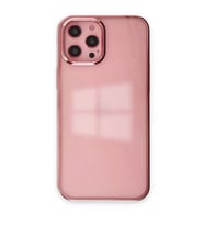 Apple İphone 12 Pro Max Kılıf Element Silikon - Pembe