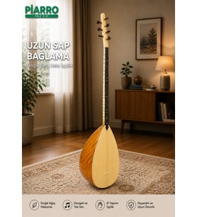 Piarro Profesyonel Uzun Sap 47 TekneDivan  El Oyması Kestane Ağacı Bağlama