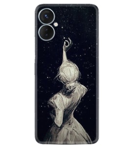 Tecno Spark 9T Kılıf Resimli Desenli Baskılı Silikon Star Woman 1332