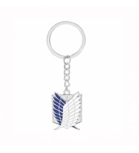 Mavi Attack On Titan Wings Of Liberty Anime Zincirli Anahtarlık