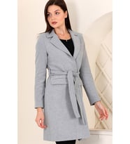 Z6673 DEWBERRY BAYAN PALTO-GRİ