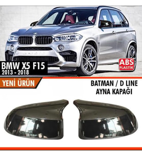 BMW X5 F15 Batman Yarasa Ayna Kapağı Piano Black 2013 - 2018