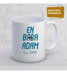 Kişiye Özel İsim Yazılabilir En Baba Adam Kupa Bardak