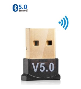 Mini V5.0 USB Bluetooth Dongle 5.0 Bluetooth Adaptör [tak Çalıştır] (Siyah)