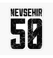 50 NEVŞEHİR Sticker Yapıştırma Oto Etiket 17cm