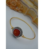 STONEAGE MERCAN TAŞLI EL YAPIMI BİLEKLİK