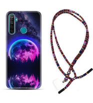 Realme 5i 5 Pro 6i 7 Pro 8 Kılıf Boyun Asklı Rasta Silikon Star Planet 1652