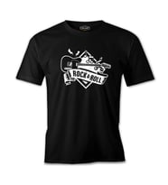 Guitar Rock 'n Roll Siyah Erkek Tshirt