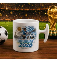BK Gift Uruguay Taraftar Temalı 2026 Dünya Kupası Tasarımlı Hammer Kupa Bardak