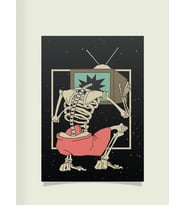 Kurukafa İskelet Skull Tasarımlı 24*33 cm 350 gr. Kuşe Kağıt Poster PYTKPSTR026