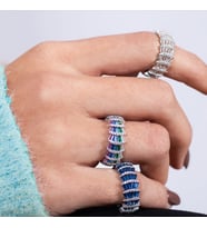 Froze Gümüş Yüzük Sb1875