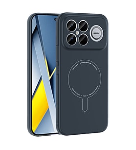 Lexroo Xiaomi Poco F8 Ultra Kılıf M-Safe Şarj Özellikli Kamera Korumalı Elio Sert PC Kılıf - Lacivert