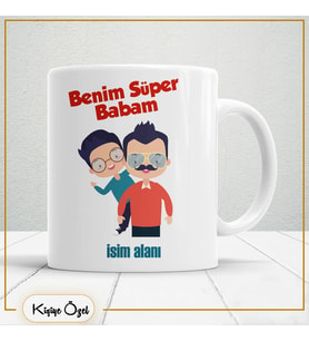 Babalar Günü Özel Hediye Çay Kahve Kupa Bardak-baba43