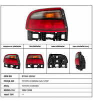 TOYOTA CORONA SOL STOP 1992-1999 81560-2B260-MTS
