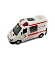 Metal Ambulans (Çek-bırak Özellikli) Işıklı ve sesli