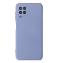 Durukar® Samsung Galaxy A22 Kılıf Nano içi Kadife Silikon - Lila
