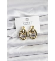 Gold Renk Pirinç Vintage Kadın Küpe TJ-BKP11625