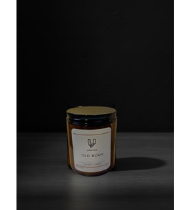 Umayca Candles El Yapımı 250 gr. Premium Kavanoz Soya Mum - Old Book