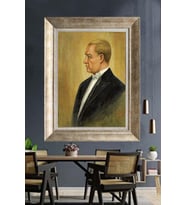 Gümüş Çerçeveli Atatürk Tablo za227