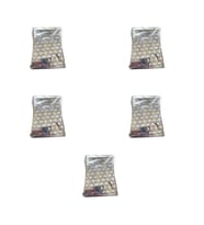 Omeyva Desenli Metalize Hediye Paketi Yapışkanlı Torba Poşet - 15x25 Cm. - 100 Adetlik 5 Paket