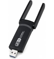 PrimeX PX-AC1200 USB 3.0 WiFi Adaptör, Realtek RTL8812BU, AC1200/AC1300 Dual Band 2.4G-5G, 802.11ac Kablosuz Ağ Alıcı, PC Laptop Masaüstü için Wireless USB Dongle