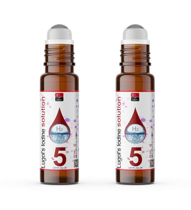 Lugol İyot Çözeltisi %5  2x10 mL (Lügol Çözeltisi Roll-On Şişe,Pharma Grade Lugols Iodine)