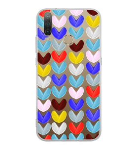 PrintiFy General Mobile GM 10 ile Uyumlu 1mm Slim Fit Water Color 1 Baskılı Şeffaf  Kılıf