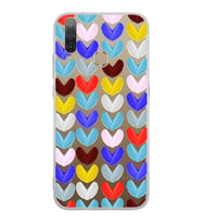 PrintiFy General Mobile GM 10 ile Uyumlu 1mm Slim Fit Water Color 1 Baskılı Şeffaf  Kılıf