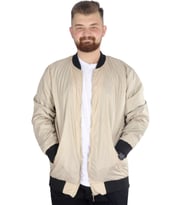 Mode XL Büyük Beden Erkek Kolej Mont Jesica 22611 Bej