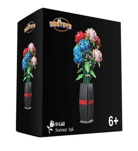 Oceanfour Blok Oyuncak 06289-101-3 Gül Buketi 9lu Çiçek Lego