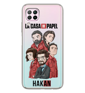 Huawei La Case De Papel Profesör Tasarımlı Şeffaf Telefon Kılıfı