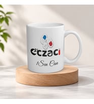 Kişiye Özel İsimli Eczacı Meslek Kupa Bardak