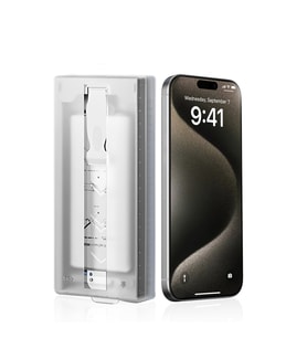Apple iPhone 14 Uyumlu Zore 3D Oliv HD Temperli Cam Ekran Koruyucu + Kolay Uygulama Aparatı (Şeffaf)